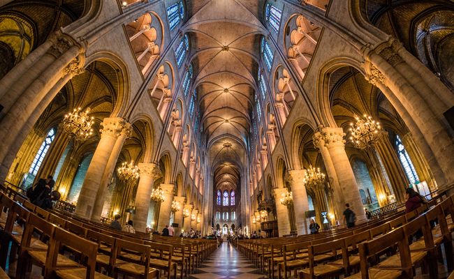The Notre-Dame Cathedral - The Basilica Interior 
